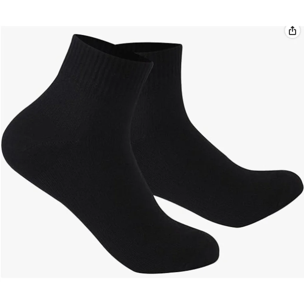 Randy Sun Waterproof Hiking Socks Unisex XS‎ Black Cushioned Ankle Trekking